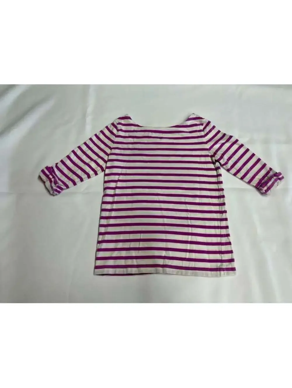 Gymboree Girls Size 8 Purple Striped Camera Fashion Top
